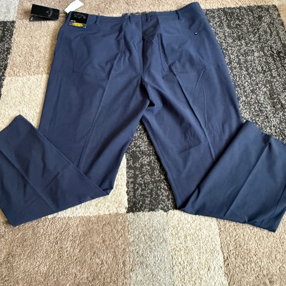 Callaway 5- pocket stretch deep navy htr golf pants- 42 x 30 - Picture 2 of 6